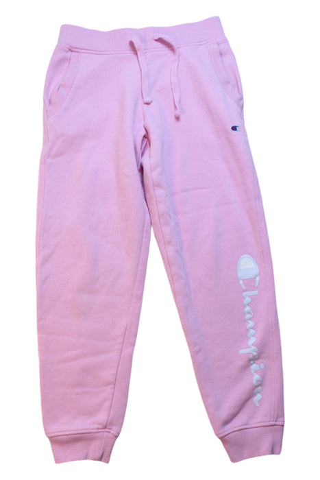 Pink champion sweatpants sale