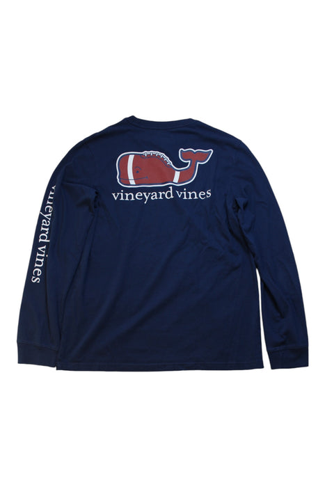 A Blue Long Sleeve T Shirts from Vineyard Vines in size 14Y for boy. (Back View)