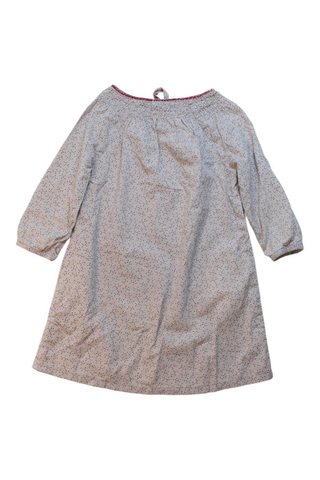 A Beige Long Sleeve Dresses from Excuse My French in size 4T for girl. (Back View)