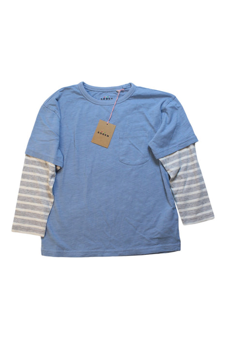 A Blue Long Sleeve T Shirts from Boden in size 6T for boy. (Front View)