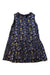 A Blue Sleeveless Dresses from Velveteen in size 5T for girl. (Back View)