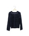 A Navy Knit Sweaters from 3Pommes in size 7Y for girl. (Front View)