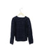 A Navy Knit Sweaters from 3Pommes in size 7Y for girl. (Back View)