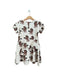 A Beige Short Sleeve Dresses from Mini Rodini in size 6T for girl. (Back View)