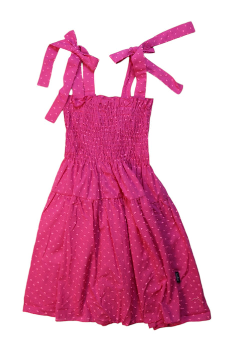 A Pink Sleeveless Dresses from Hebe in size 2T for girl. (Back View)