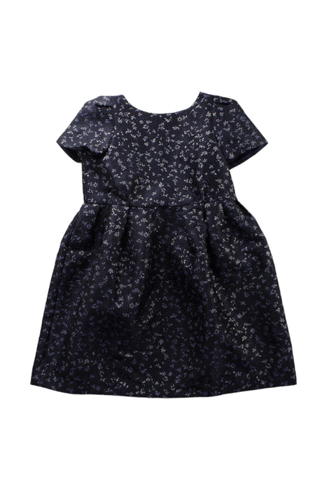 A Blue Short Sleeve Dresses from Bonpoint in size 6T for girl. (Front View)