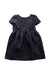 A Blue Short Sleeve Dresses from Bonpoint in size 6T for girl. (Front View)