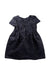 A Blue Short Sleeve Dresses from Bonpoint in size 6T for girl. (Back View)