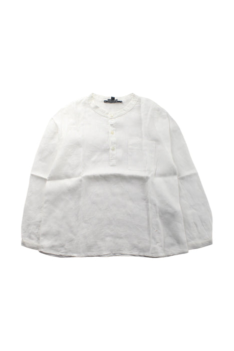 A White Long Sleeve Tops from Bonpoint in size 6T for boy. (Front View)