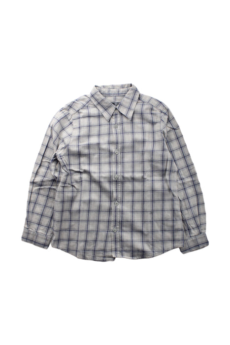 A Blue Long Sleeve Shirts from Bonpoint in size 6T for boy. (Front View)