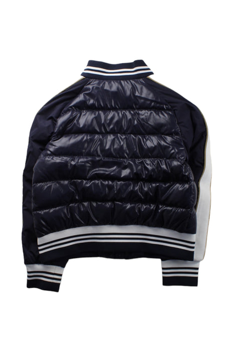 A Blue Puffer/Quilted Jackets from Moncler in size 8Y for boy. (Back View)