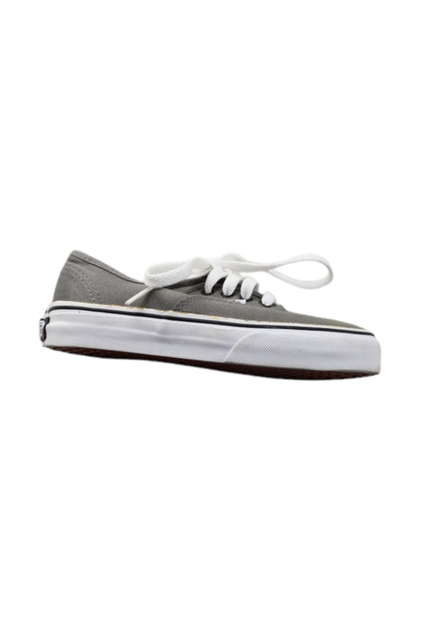 A Grey Sneakers from Vans in size 6T for neutral. (Front View)