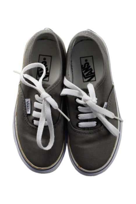 A Grey Sneakers from Vans in size 6T for neutral. (Back View)