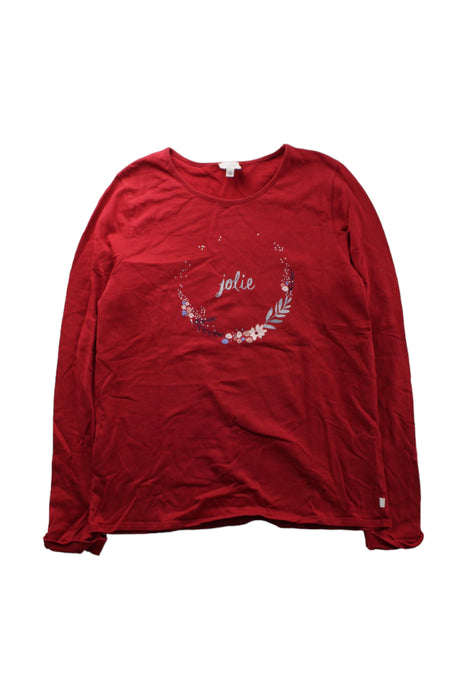 A Red Long Sleeve T Shirts from Carrément Beau in size 12Y for girl. (Front View)