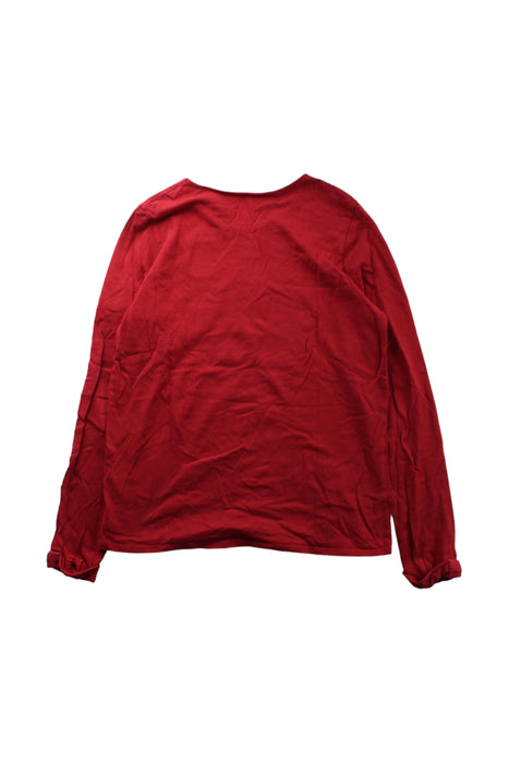 A Red Long Sleeve T Shirts from Carrément Beau in size 12Y for girl. (Back View)