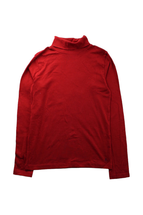 A Red Long Sleeve T Shirts from Petit Bateau in size 12Y for girl. (Front View)