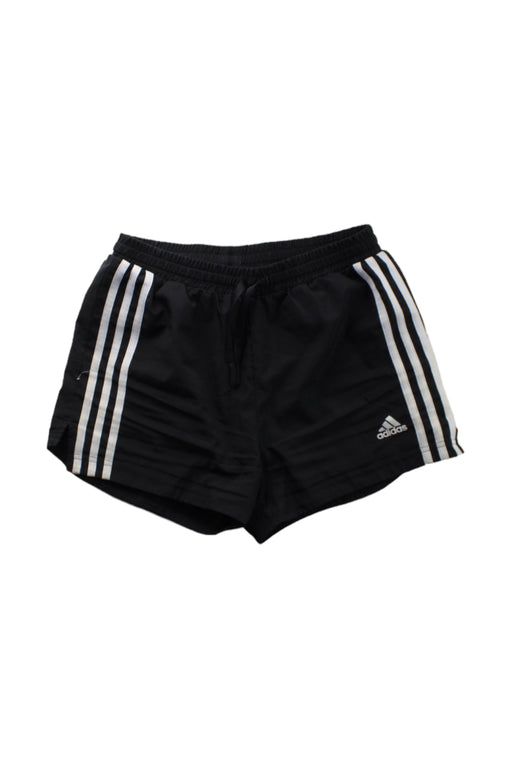 A Black Shorts from Adidas in size 12Y for girl. (Front View)