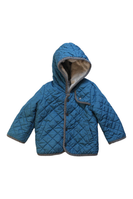 A Blue Puffer/Quilted Jackets from Paco Rabanne in size 18-24M for boy. (Front View)