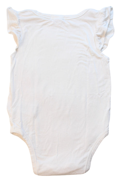 A White Sleeveless Bodysuits from Angel Dear in size 6-12M for girl. (Back View)