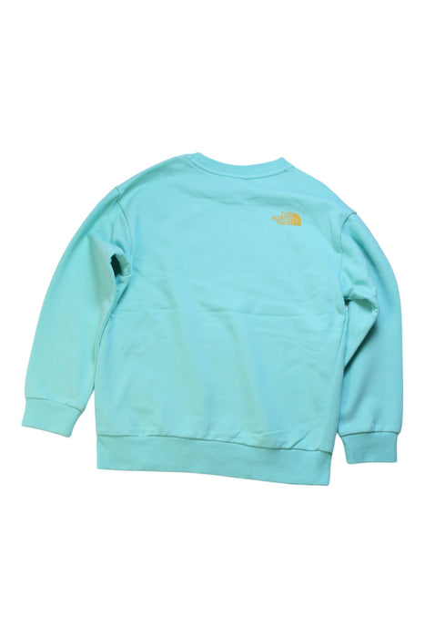 A Green Crewneck Sweatshirts from The North Face in size 10Y for boy. (Back View)