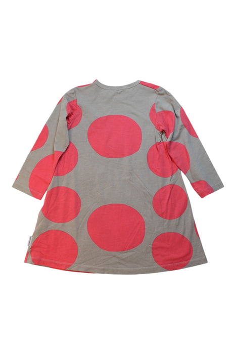 A Grey Long Sleeve Dresses from Marimekko in size 3T for girl. (Back View)