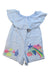 A Blue Sleeveless Rompers from The Bonnie Mob in size 4T for girl. (Front View)