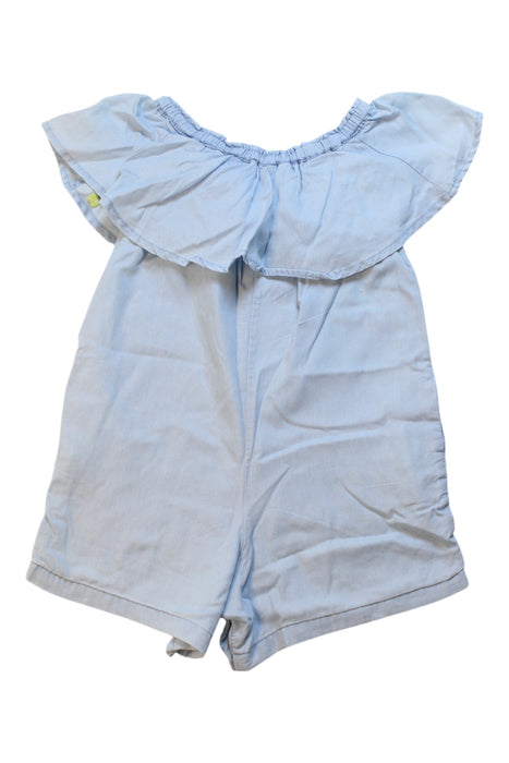 A Blue Sleeveless Rompers from The Bonnie Mob in size 4T for girl. (Back View)