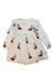 A White Long Sleeve Dresses from Konges Sløjd in size 4T for girl. (Front View)