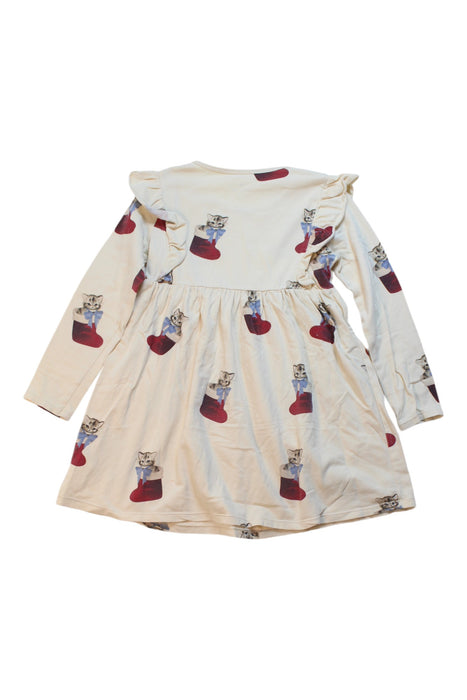 A White Long Sleeve Dresses from Konges Sløjd in size 4T for girl. (Back View)