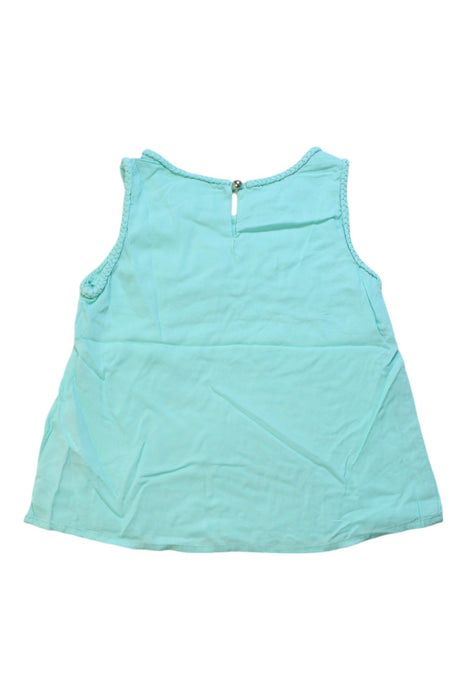 A Green Sleeveless Tops from Chloe in size 4T for girl. (Back View)