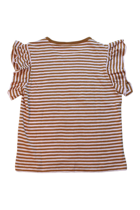 A Brown Short Sleeve Tops from Petit Bateau in size 10Y for girl. (Back View)