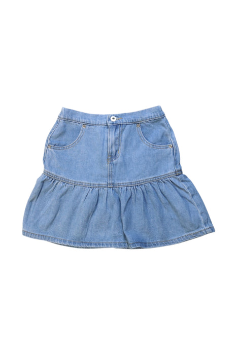 A Blue Mid Skirts from Seed in size 7Y for girl. (Front View)