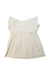 A Ivory Short Sleeve Tops from Lola Palacios in size 6T for girl. (Back View)