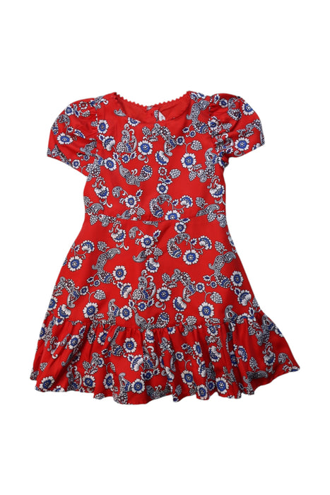 A Multicolour Short Sleeve Dresses from Janie & Jack in size 5T for girl. (Front View)