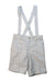 A Grey Overall Shorts from Janie & Jack in size 6T for boy. (Front View)