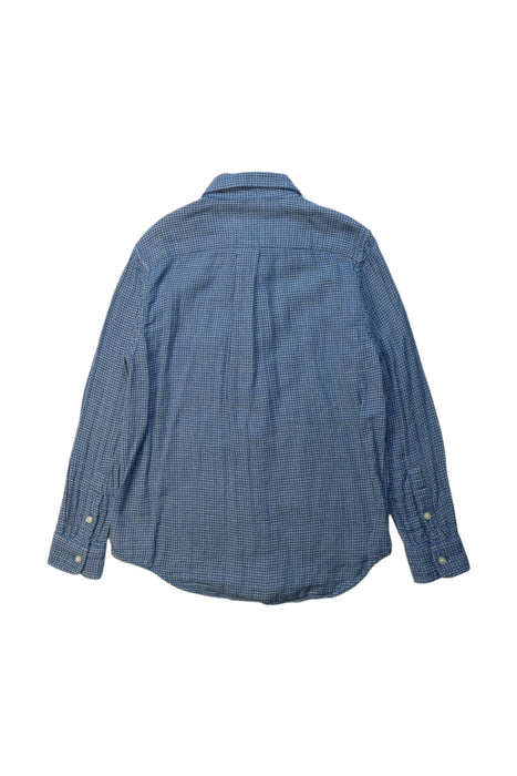 A Blue Long Sleeve Shirts from Ralph Lauren in size 7Y for boy. (Back View)