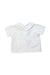 A White Short Sleeve Tops from Benedita in size 3-6M for girl. (Front View)