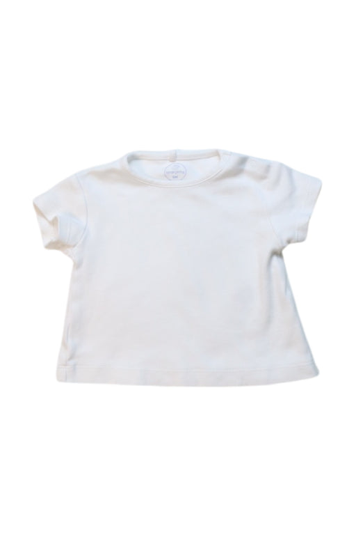 A White Short Sleeve T Shirts from Laranjinha in size 3-6M for neutral. (Front View)