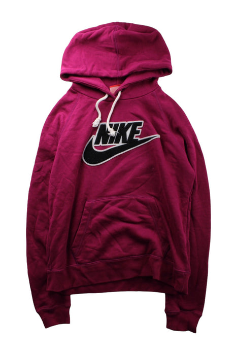 A Pink Hooded Sweatshirts from Nike in size 13Y for boy. (Front View)