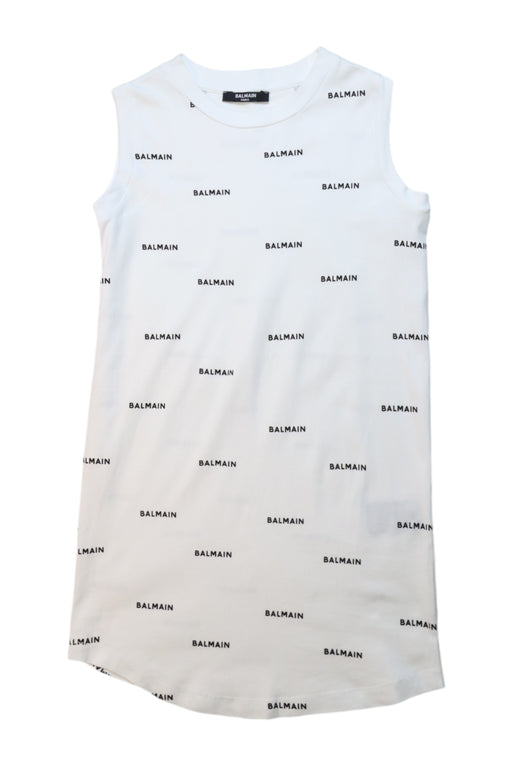 A White Sleeveless Dresses from Balmain in size 8Y for boy. (Front View)