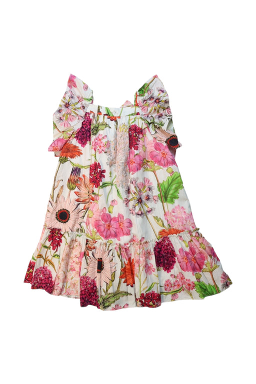 A Multicolour Short Sleeve Dresses from Nanos in size 4T for girl. (Front View)