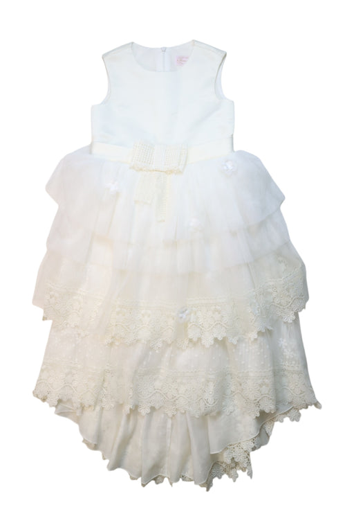 A White Sleeveless Dresses from Nicholas & Bears in size 6T for girl. (Front View)