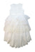 A White Sleeveless Dresses from Nicholas & Bears in size 6T for girl. (Back View)