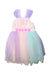 A Multicolour Sleeveless Dresses from Caramelo Kids in size 6T for girl. (Front View)