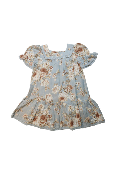 A Multicolour Short Sleeve Dresses from Newbie in size 3T for girl. (Front View)