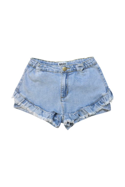 A Blue Shorts from Molo in size 12Y for girl. (Front View)