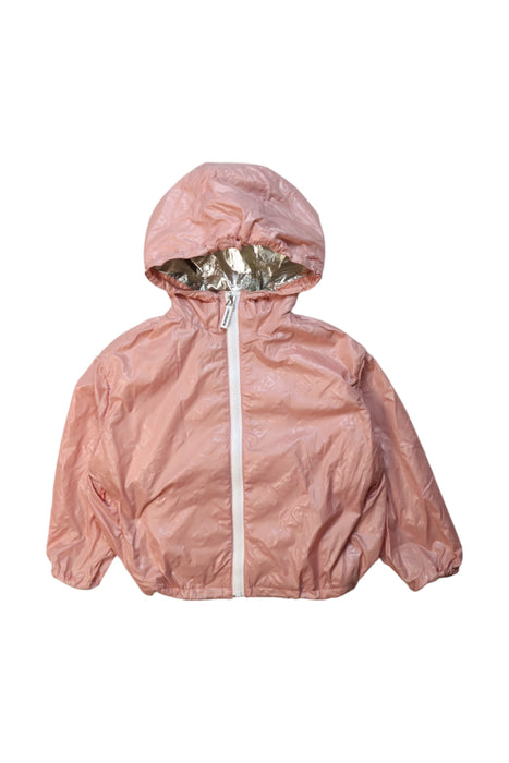 A Metallic Lightweight Jackets from Burberry in size 4T for girl. (Front View)