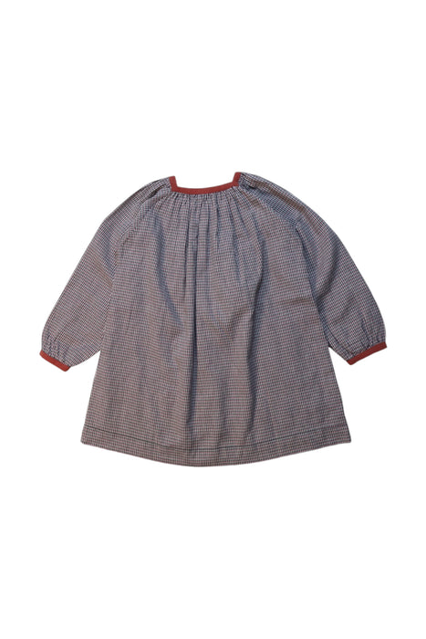 A Multicolour Long Sleeve Dresses from Caramel in size 3T for girl. (Back View)