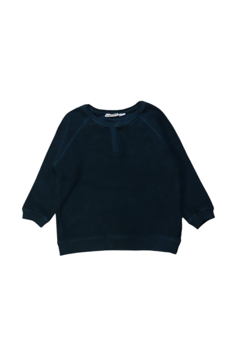 A Navy Crewneck Sweatshirts from Bonpoint in size 3T for girl. (Front View)