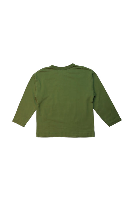 A Green Long Sleeve T Shirts from Hakka in size 4T for boy. (Back View)